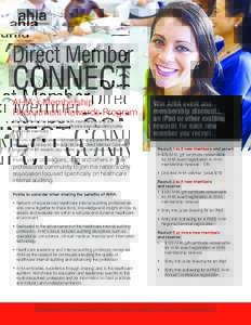 Direct Member  CONNECT AHIA’s Membership Recruitment Rewards Program
