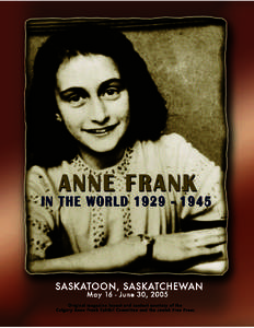 Anne Frank Exhibit Magazine