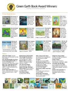 Green Earth Book Award Winners Inspiring Environmental Stewards Picture Book Winners The Promise by Nicola Davies,