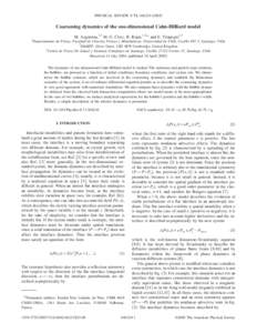 PHYSICAL REVIEW E 71, 046210 共2005兲  Coarsening dynamics of the one-dimensional Cahn-Hilliard model M. Argentina,1,2 M. G. Clerc, R. Rojas,1,3,* and E. Tirapegui1,3  1