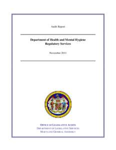 Department of Health and Mental Hygiene - Regulatory Services[removed]