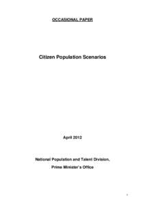 OCCASIONAL PAPER  Citizen Population Scenarios April 2012