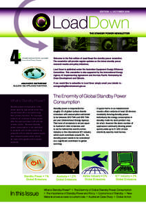 EDITION 1 / OCTOBERLoadDown the standby power newsletter