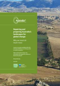 Repairing and preparing Australia’s landscapes for global change: Why we must do much more