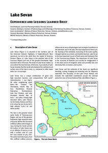 Lake Sevan / Ministry of Nature Protection / Sevan /  Armenia / Sevan / Armenia / Gegharkunik Province / Asia / Mountain lakes / Sevan National Park