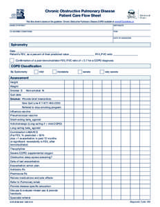 Chronic Obstructive Pulmonary Disease (COPD) Guideline Appendices