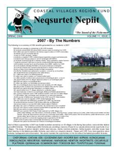 COASTAL VILLAGES REGION FUND  Neqsurtet Nepiit “The Sound of the Fishermen” SPRING 2008