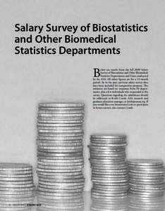 Salary Survey of Biostatistics and Other Biomedical Statistics Departments B