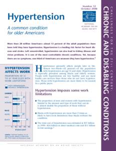 Hypertension / Medicine / Health / Clinical medicine / Essential hypertension / Blood pressure / Antihypertensive drug / Chronic condition / Cardiovascular disease / White coat hypertension / Management of hypertension