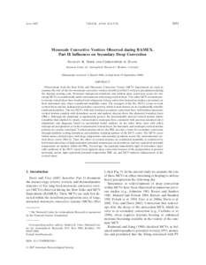 Mesoscale meteorology / Radar meteorology / Atmospheric thermodynamics / Microscale meteorology / Precipitation / Mesoscale convective vortex / Mesoscale convective system / Atmospheric convection / Cyclone / Meteorology / Atmospheric sciences / Weather