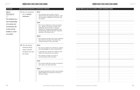 MVG  Standards MVG Standard