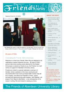 Registered Charity No. SC[removed]Autumn/Winter 2012 INSIDE THIS ISSUE  HM The Queen opens