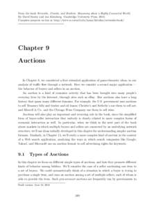 From the book Networks, Crowds, and Markets: Reasoning about a Highly Connected World. By David Easley and Jon Kleinberg. Cambridge University Press, 2010. Complete preprint on-line at http://www.cs.cornell.edu/home/klei