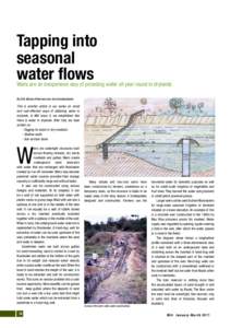 Tapping into seasonal water flows Weirs are an inexpensive way of providing water all year round in drylands By Erik Nissen-Petersen and Jan Vandenabeele