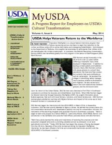 MyUSDA EVERY DAY IN EVERY WAY USDA’s Cultural Transformation Action Items