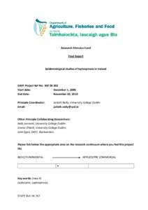 Leptospira / Leptospirosis / Laboratory techniques / Molecular biology / Zoonosis / Polymerase chain reaction / Spirochaete / Biology / Veterinary medicine / Health