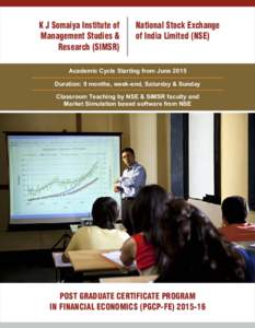 Economy of Maharashtra / K. J. Somaiya Institute of Management Studies and Research / K. J. Somaiya Institute Of Engineering & Information Technology / National Stock Exchange of India / Financial market / IDBI Bank / Financial services / Finance / HDFC Bank / Maharashtra / Economy of Mumbai / Economy of India