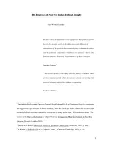 Italy / Norberto Bobbio / Liberalism / Christian democracy / Democracy / Conservatism / Right-wing politics / Social liberalism / Politics of Italy / Political ideologies / Politics / Political philosophy