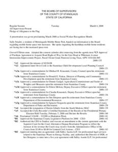March 4, [removed]Board of Supervisors Minutes