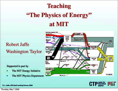 Theoretical physics / Quantum mechanics / Physics / Robert Jaffe