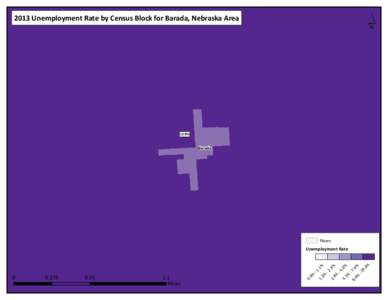 ´  2013 Unemployment Rate by Census Block for Barada, Nebraska Area 13.8%