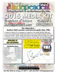 2015 Media kit  content & distribution  SUindependent.com