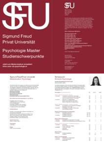 Sigmund Freud Privat Universität Wien Paris Berlin Milano Linz Ljubljana