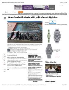 Newark rebirth starts with police boost: Opinion | NJ.com, 7:03 PM Safari Power Saver Click to Start Flash Plug-in
