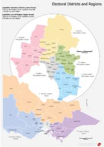 Electoral Districts and Regions Legislative Assembly Districts (Lower House) There are 88 Members of the Legislative Assembly 1 Member for each District Legislative Council Regions (Upper House) There are 40 Members of t