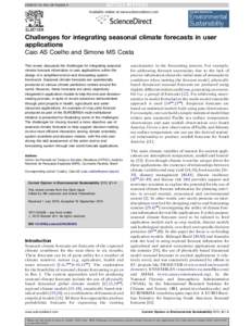 Prediction / Meteorology / Climate modeling / Statistical forecasting / Physical geography / Weather forecasting / Climate of the United Kingdom / Weather prediction / Forecasting / Climate Forecast System / Ensemble forecasting / Met Office