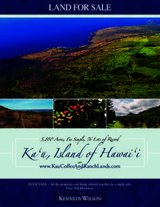 Land For Sale  5,880 Acres, Fee Simple, 76 Lots of Record Ka‘u- , Island of Hawai‘i S