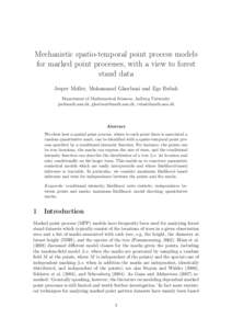 Stochastic processes / Poisson processes / Statistical models / Maximum likelihood / Exponential distribution / Parametric model / Normal distribution / Likelihood function / Point process / Statistics / Estimation theory / Statistical theory