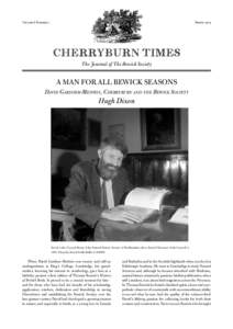 Volume 6 Number 7  Spring 2015 CHERRYBURN TIMES The Journal of The Bewick Society