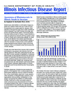 Rod R. Blagojevich, Governor • Eric E. Whitaker, M.D., M.P.H., Director  Vol. 3, No. 1, September 2005 GEORGE H. RYAN, GOVERNOR • JOHN R. LUMPKIN, M.D., DIRECTOR