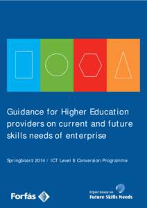 Guidance for Higher Education providers on current and future skills needs of enterprise Springboard[removed]ICT Level 8 Conversion Programme  Guidance for Higher Education providers