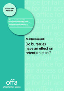 March[removed]Research This report analyses trends in continuation rates in English higher