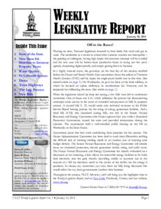 Weekly Legislative Report no. 2