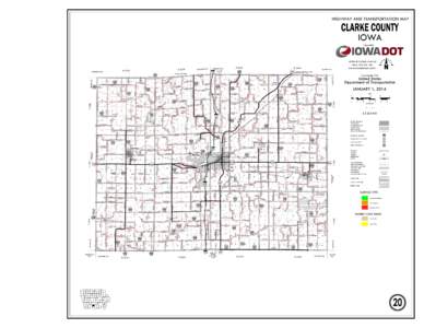 HIGHWAY AND TRANSPORTATION MAP  CLARKE COUNTY IOWA Prepared By