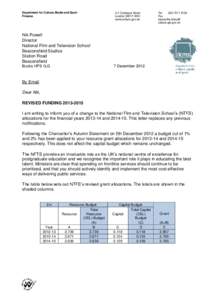 National Film and Television School / Beaconsfield / Department for Culture /  Media and Sport / Buckinghamshire / Counties of England / United Kingdom