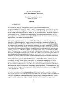 Disability / Least Restrictive Environment / Individualized Education Program / Special education in the United States / Education / Education in the United States / Special education