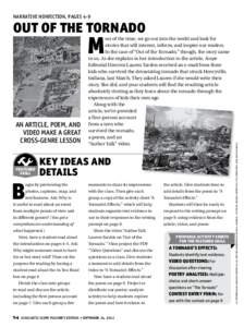narrative nonfiction, pages 4-9  Out of the tornado AN ARTICLE, POEM, AND VIDEO MAKE A GREAT
