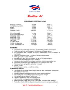 KING 40 PRODUCTION SPECIFICATIONS