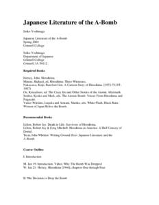 Mark Selden / Enola Gay / World War II / Hiroshima Prefecture / Atomic Bomb Casualty Commission / Atomic bombings of Hiroshima and Nagasaki / Hiroshima / Hibakusha