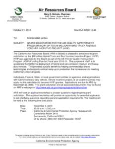 Air Resources Board Mary D. Nichols, Chairman 9480 Telstar • Avenue, Suite 4 El Monte, California[removed]www.arb.ca.gov  Linda S. Adams