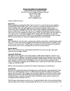 Biology / Meat industry / Food safety / Cattle / Bovine spongiform encephalopathy / Specified risk material / Creutzfeldt–Jakob disease / Scrapie / Feline spongiform encephalopathy / Transmissible spongiform encephalopathies / Health / Medicine