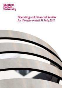 Sheffield Hallam University Operating and Financial Review[removed]Introduction to the Operating and Financial Review from the Vice-Chancellor