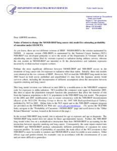 Safety / Building biology / Radon / Soil contamination / Industrial hygiene / National Institutes of Health / Adult Blood Lead Epidemiology and Surveillance / Occupational safety and health / Health / National Institute for Occupational Safety and Health / Medicine