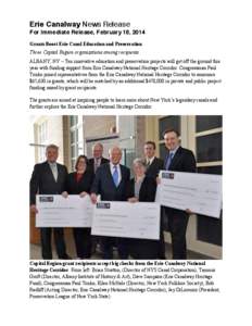 PR 2_18_ Erie Canalway Grants Announced