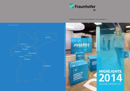 Standorte des Fraunhofer IIS  Dresden Ilmenau Coburg