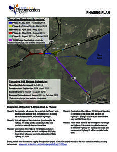 PHASING PLAN To Chanhassen Tentative Roadway Schedule* Phase 1: July 2014 – October 2014 Phase 2: October 2014 – March 2015